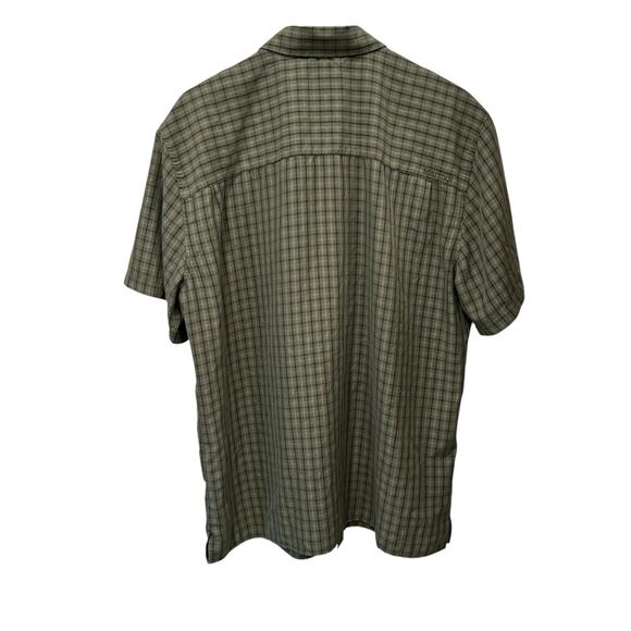 Marmot Eldridge Short-Sleeve Button Down Shirt Mens Size 1X Green Plaid UPF 20 - Picture 4 of 7